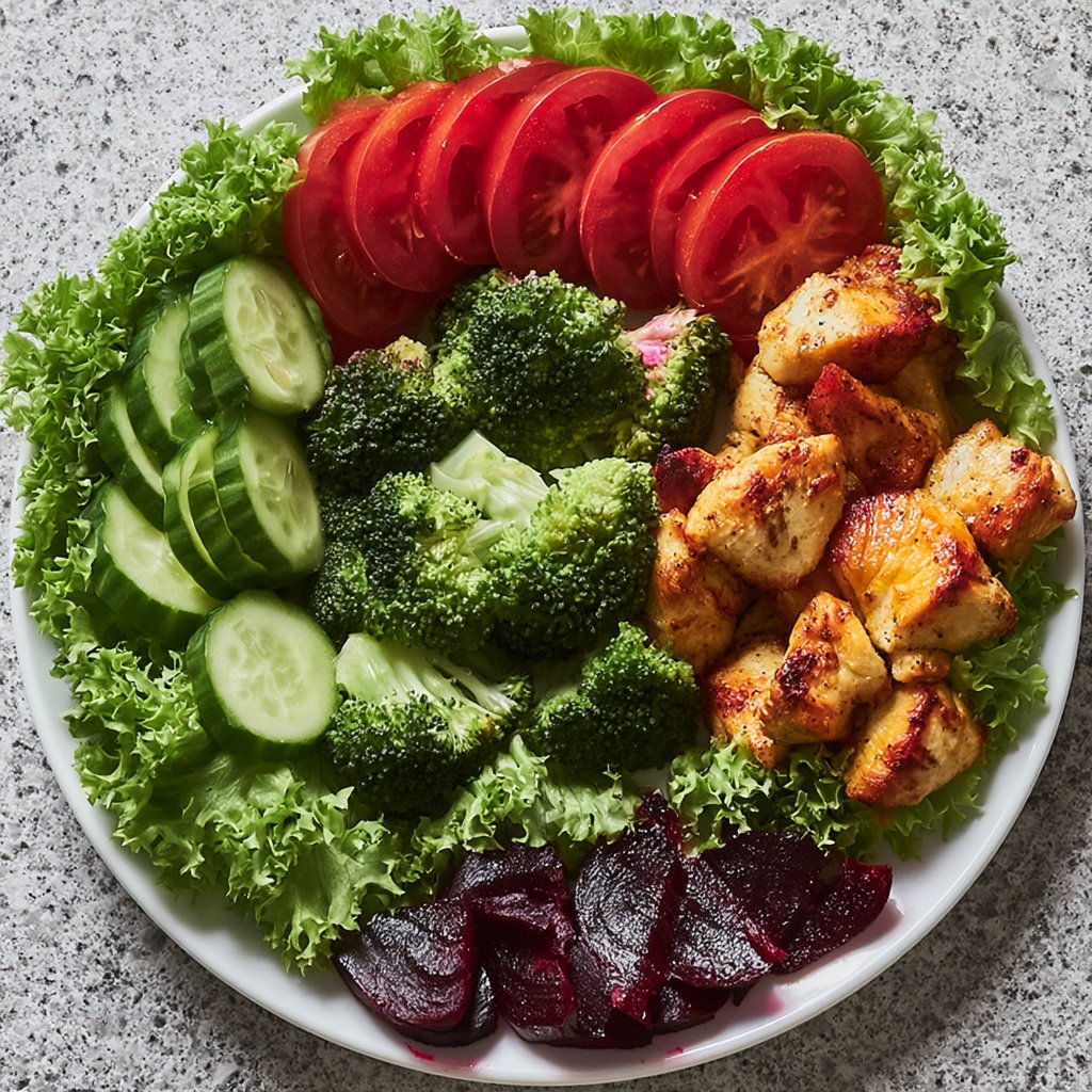 Healthy Grilled Chicken Power Plate