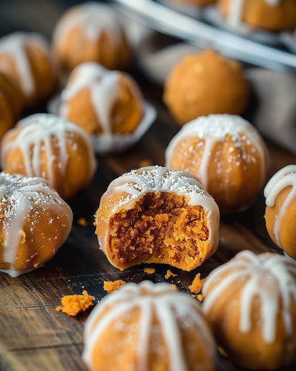 Pumpkin Cheesecake Truffles