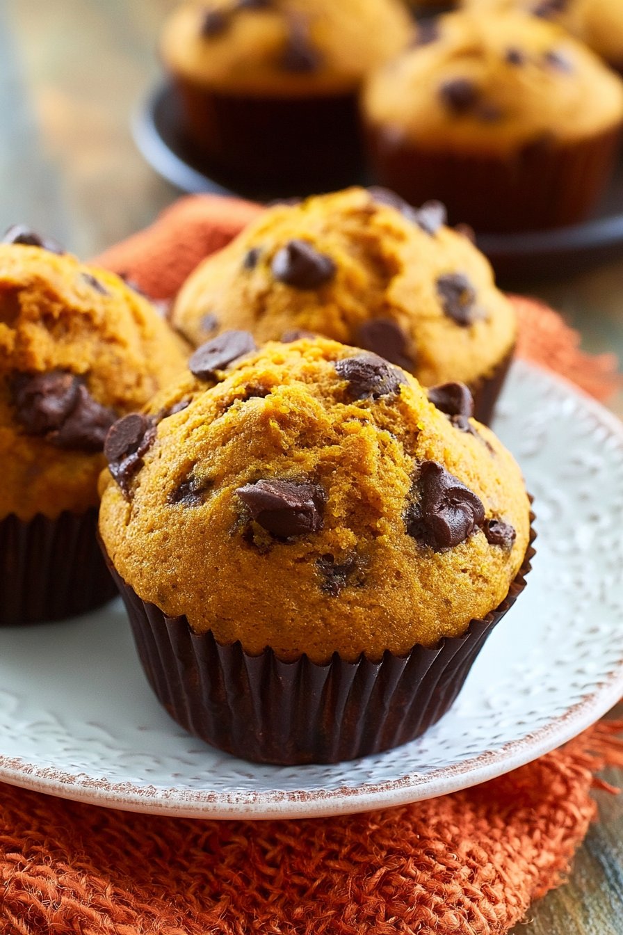Pumpkin Chocolate Chip Muffins
