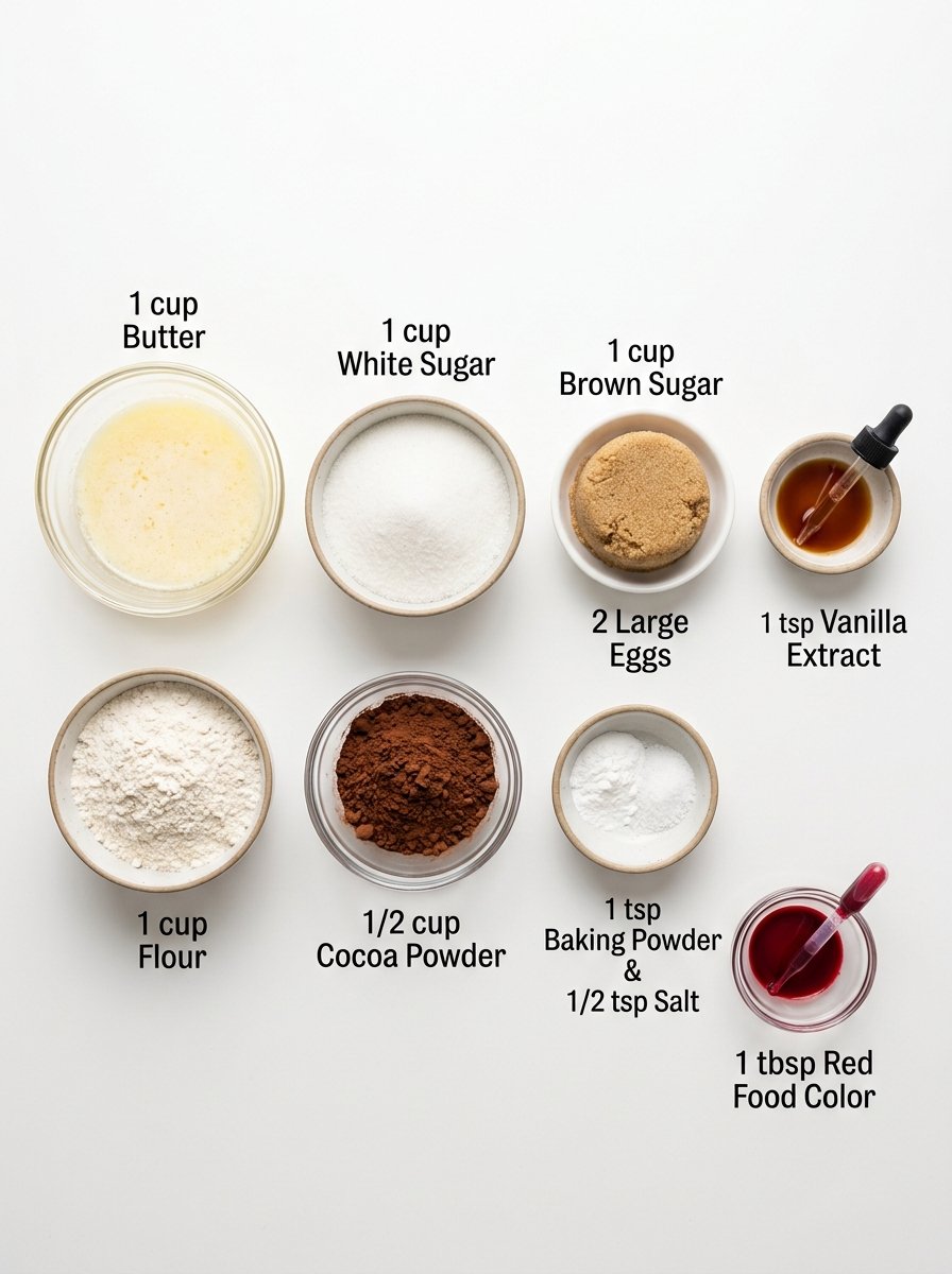 Fudgy Red Velvet Brownies