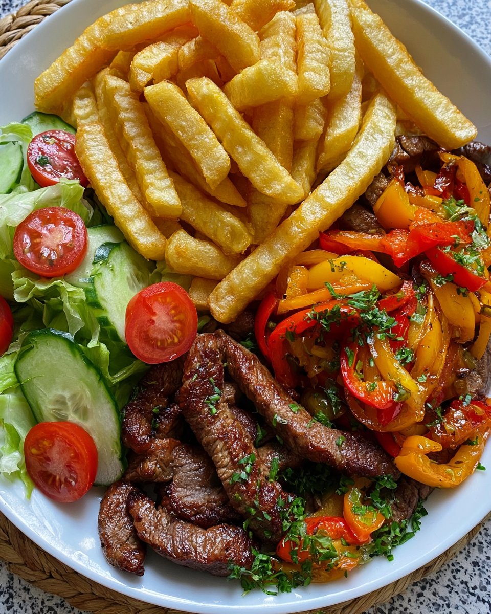 Garlic Steak & Fries Plate