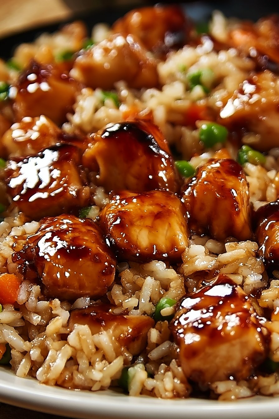 One-Pan Honey BBQ Chicken Rice