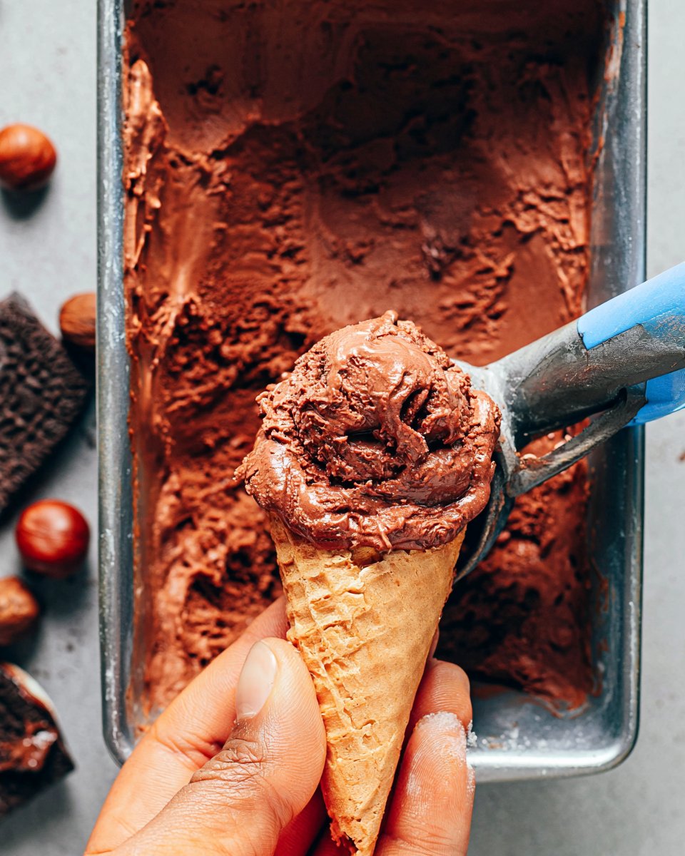 Vegan Nutella Ice Cream