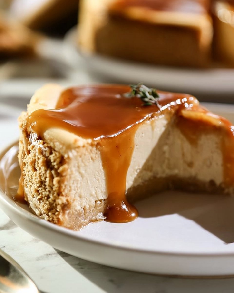 Autumn Apple Cider Cheesecake