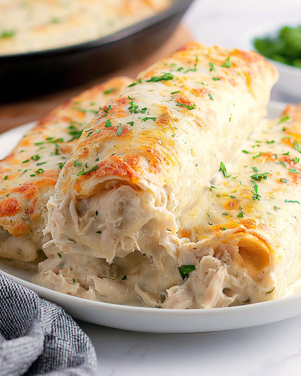 White Chicken Enchiladas