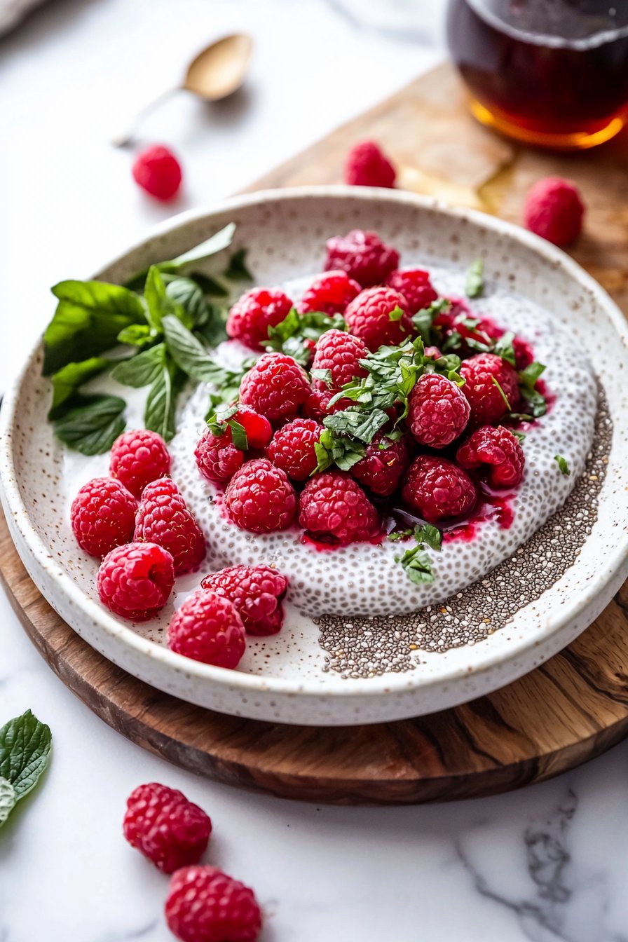 Raspberry Chia Pudding