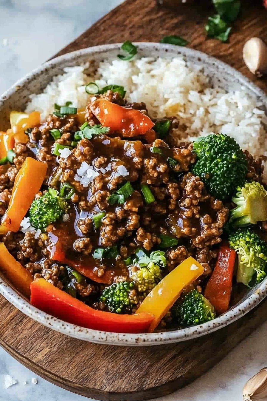 Teriyaki Ground Beef Stir-Fry