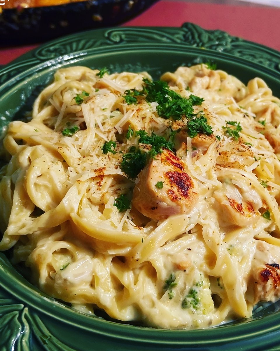 Creamy Chicken Fettuccine Alfredo Recipe