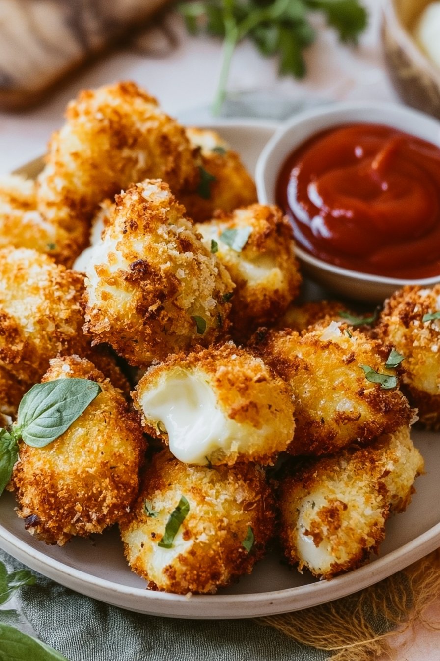 Air Fryer Mozzarella Bites