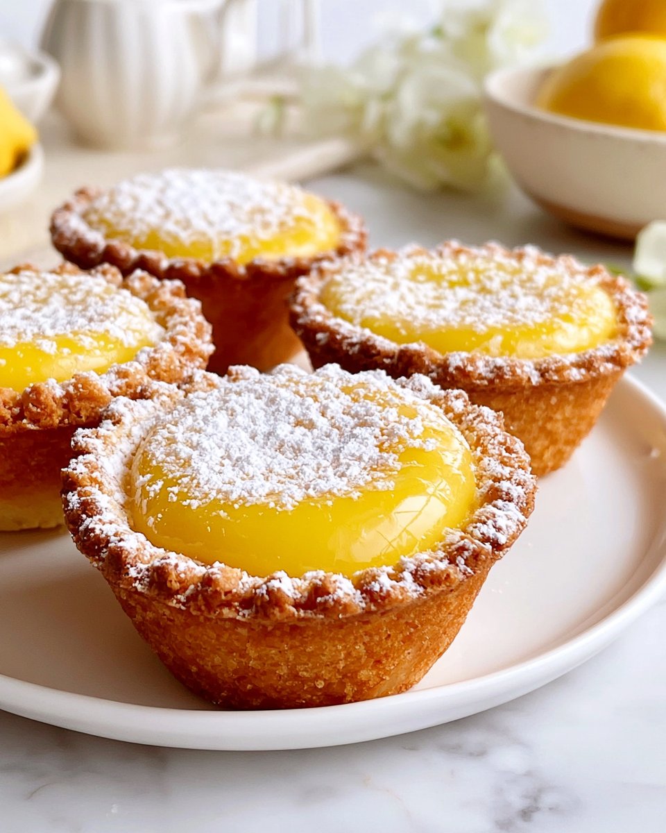 Mini Lemon Impossible Pies