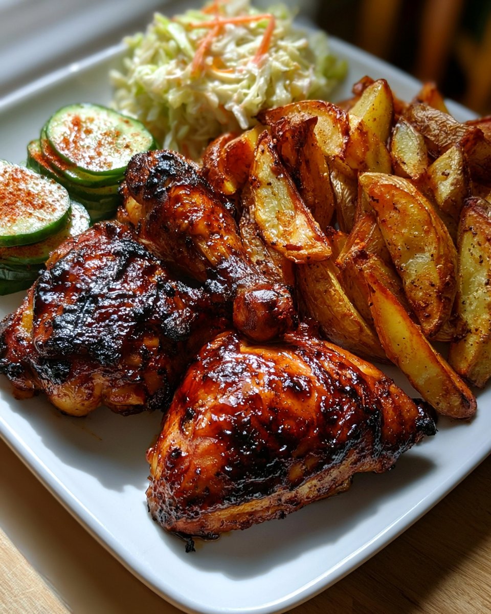 Grilled Chicken & Crispy Potato Plate