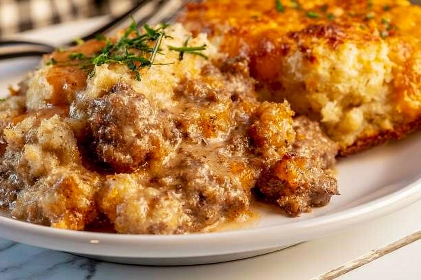 Cheddar Bay Ground Beef Cobbler
