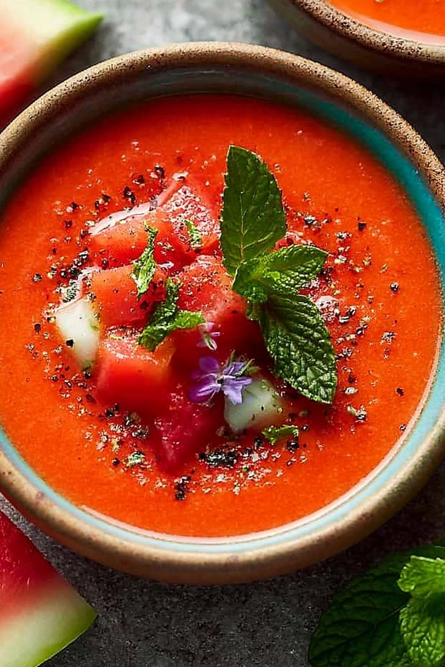 Irresistible Watermelon Gazpacho