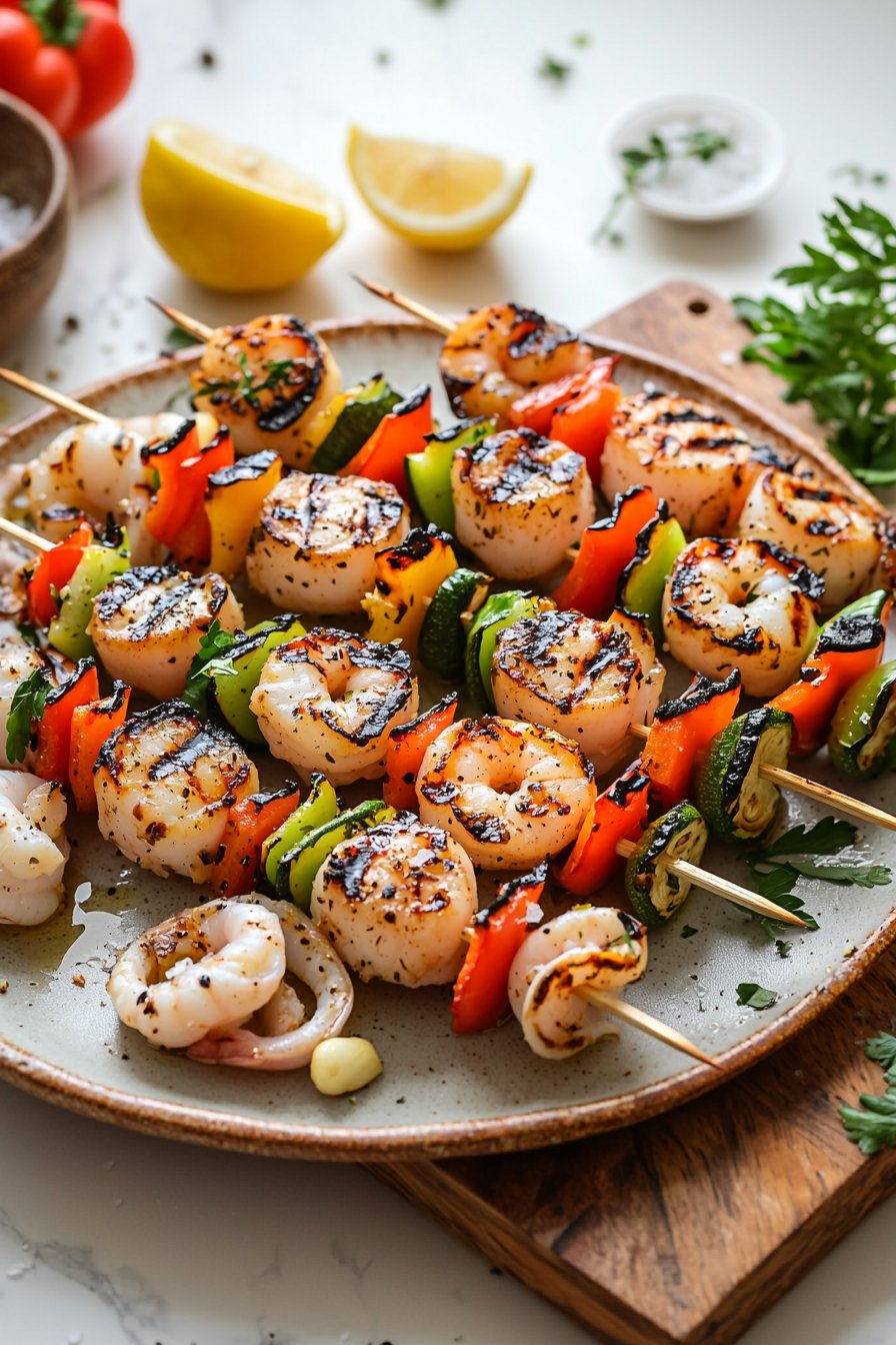 Grilled Seafood Skewers