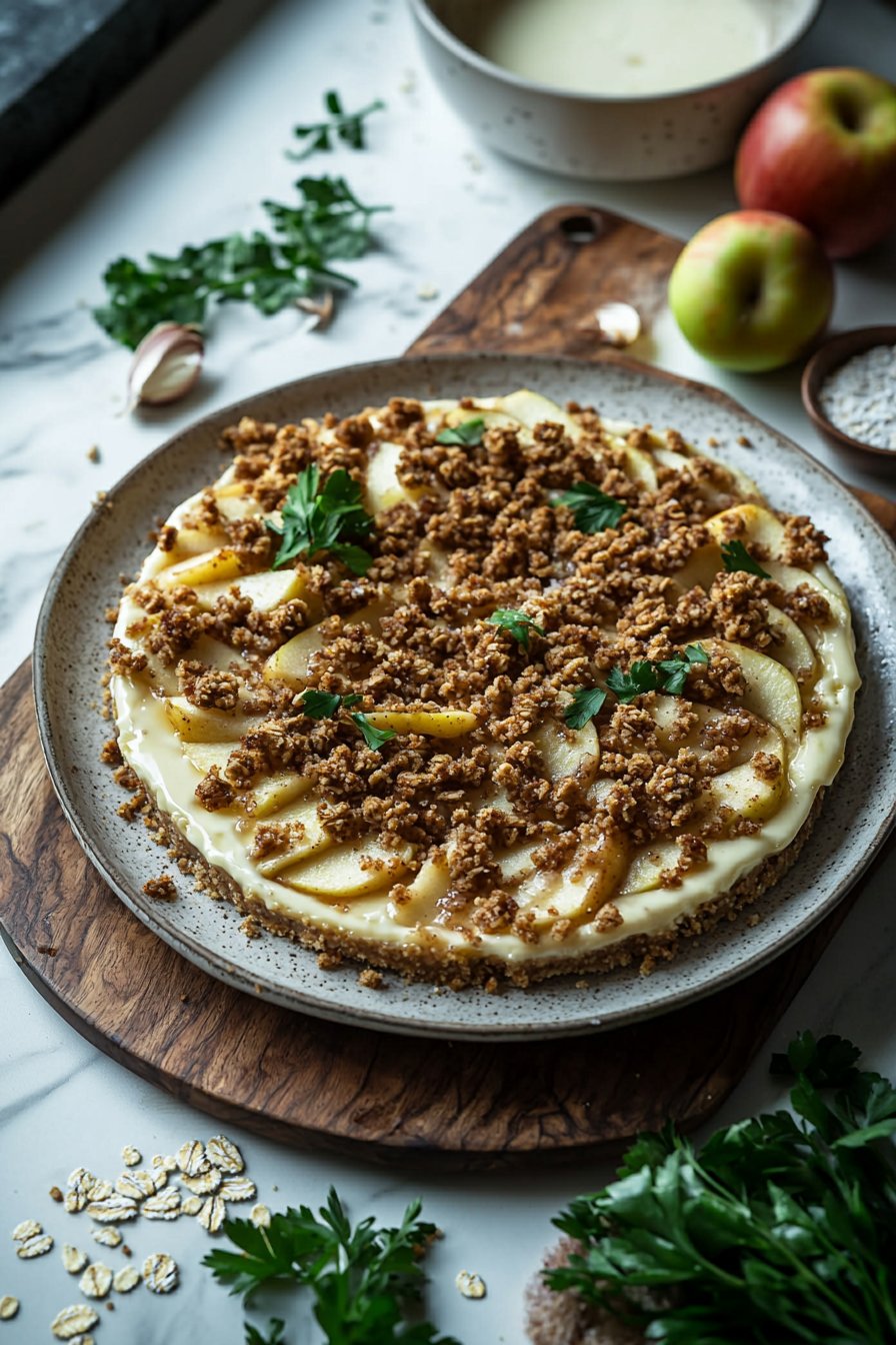 Apple Crumble Cheesecake