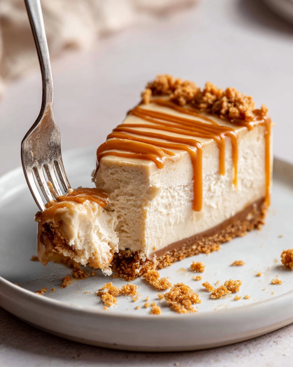 Creamy No Bake Biscoff Cheesecake