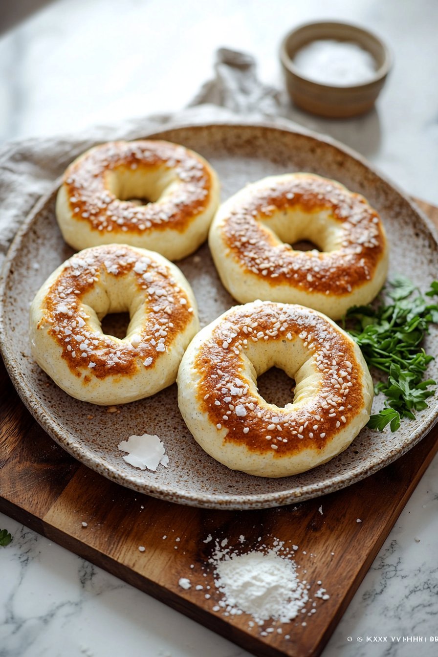 Einfache 3-Zutaten Griechische Joghurt Bagels