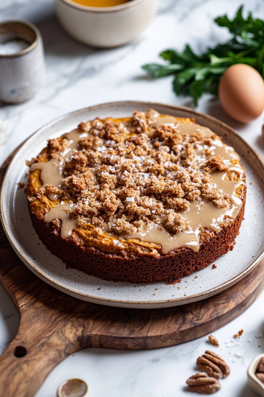 Cinnamon Streusel Pumpkin Coffee Cake