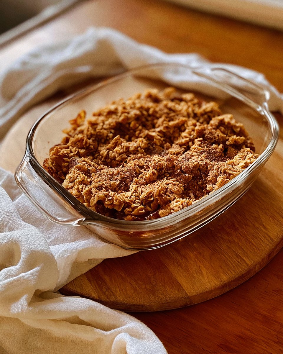 Protein Apfel-Crumble