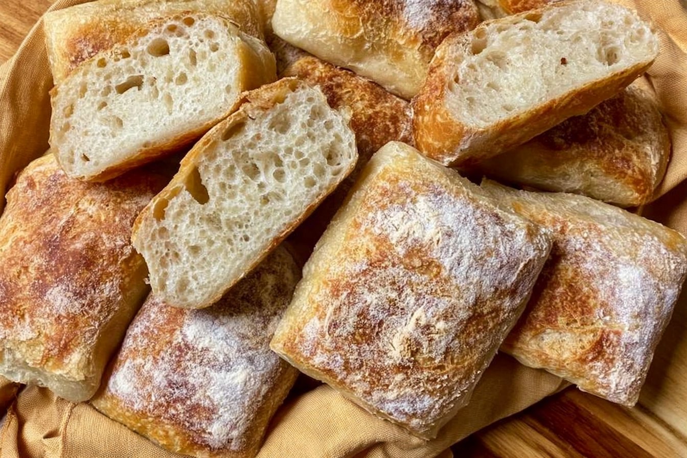 Easy Gluten Free Ciabatta Rolls