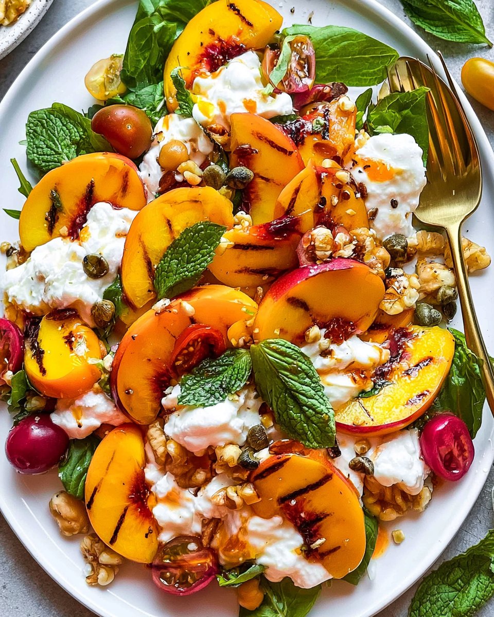 Burrata Peach Salad