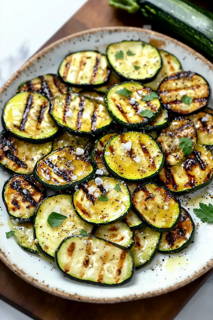 Gegrillte Zucchini Beilage