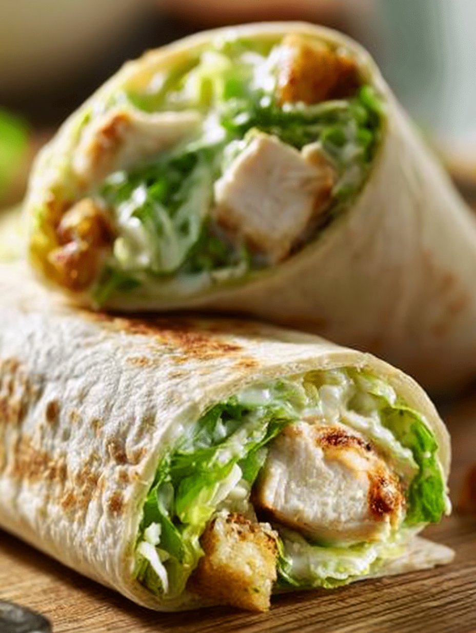 Wraps de Pollo César Definitivos: Crujientes, Cremosos y Dorados.