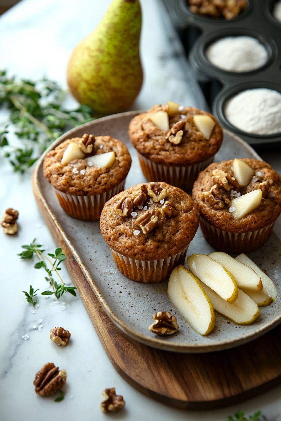 Spiced Pear Muffins