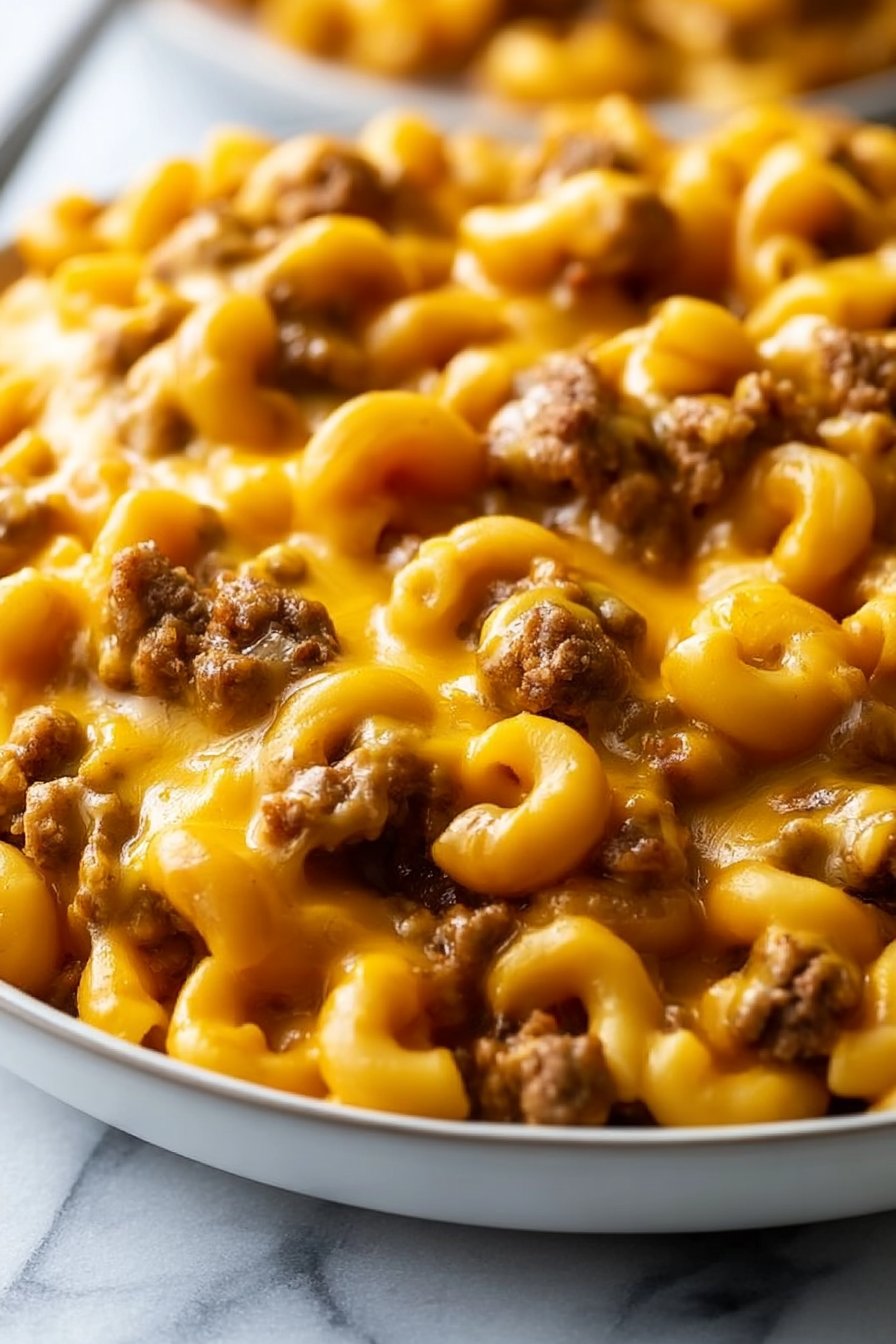 Cheesy Hamburger Helper