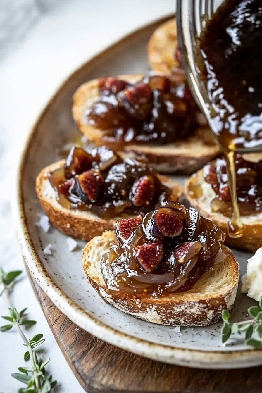 Onion and Fig Jam Crostini