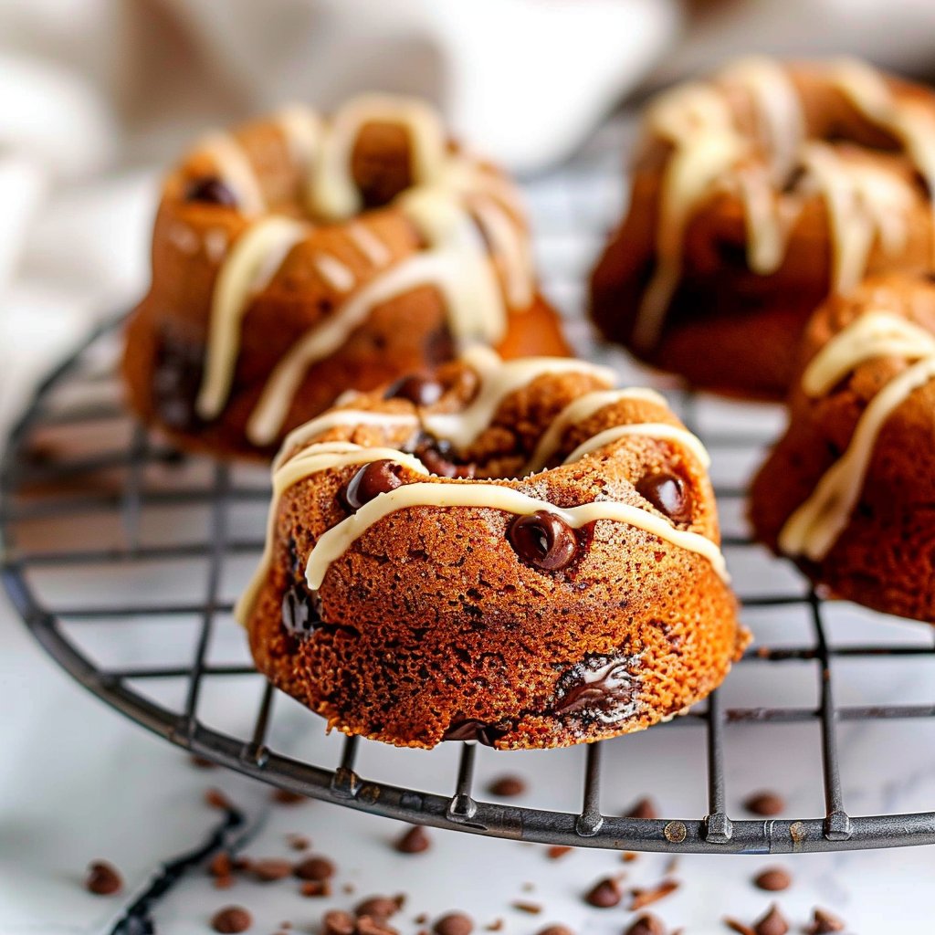 Espresso Chocolate Chip Mini Cakes