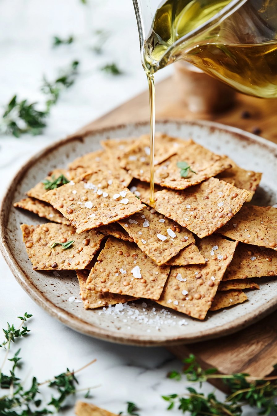 Red Lentil Crackers