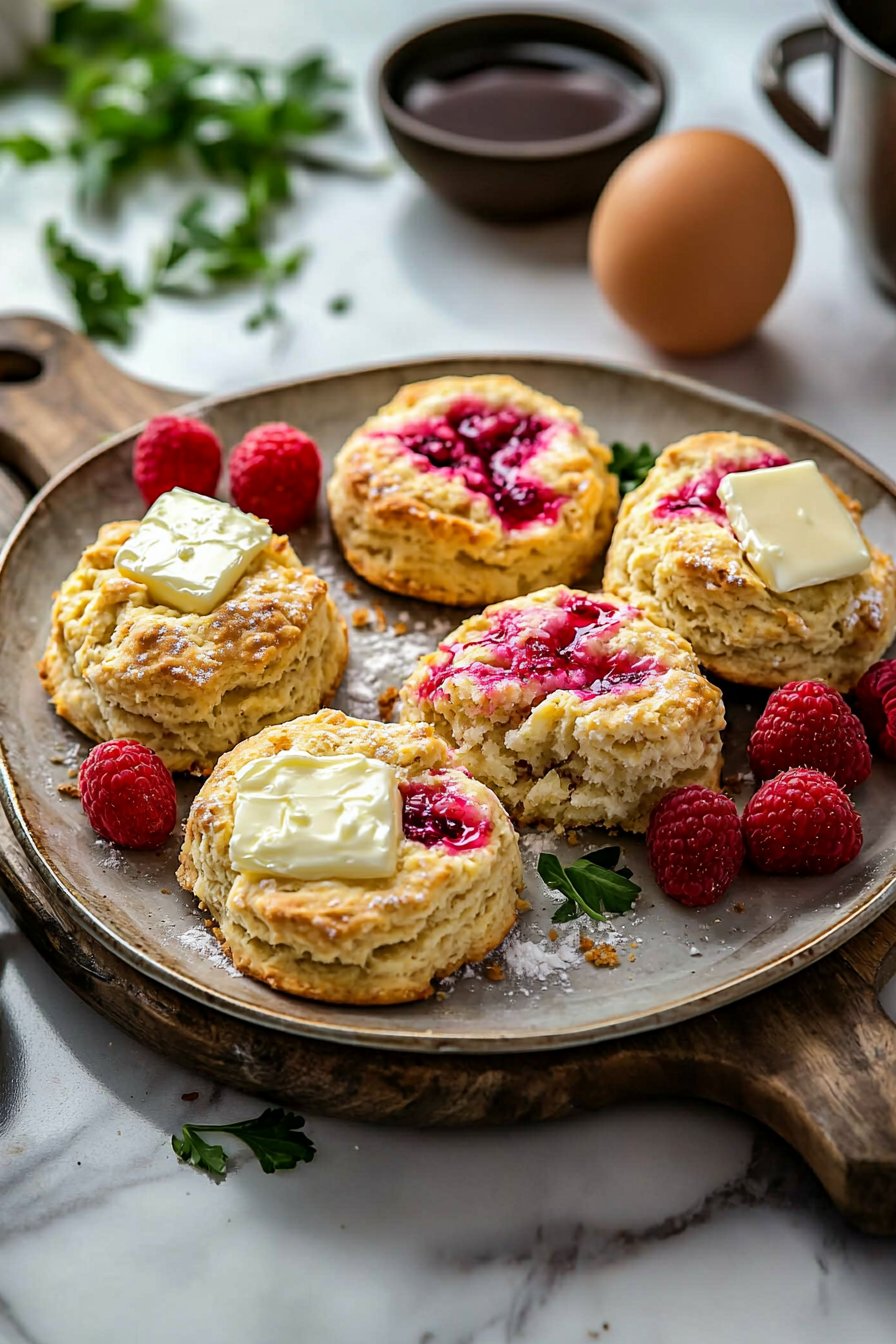 Bäckerei-Style Himbeer-Scones