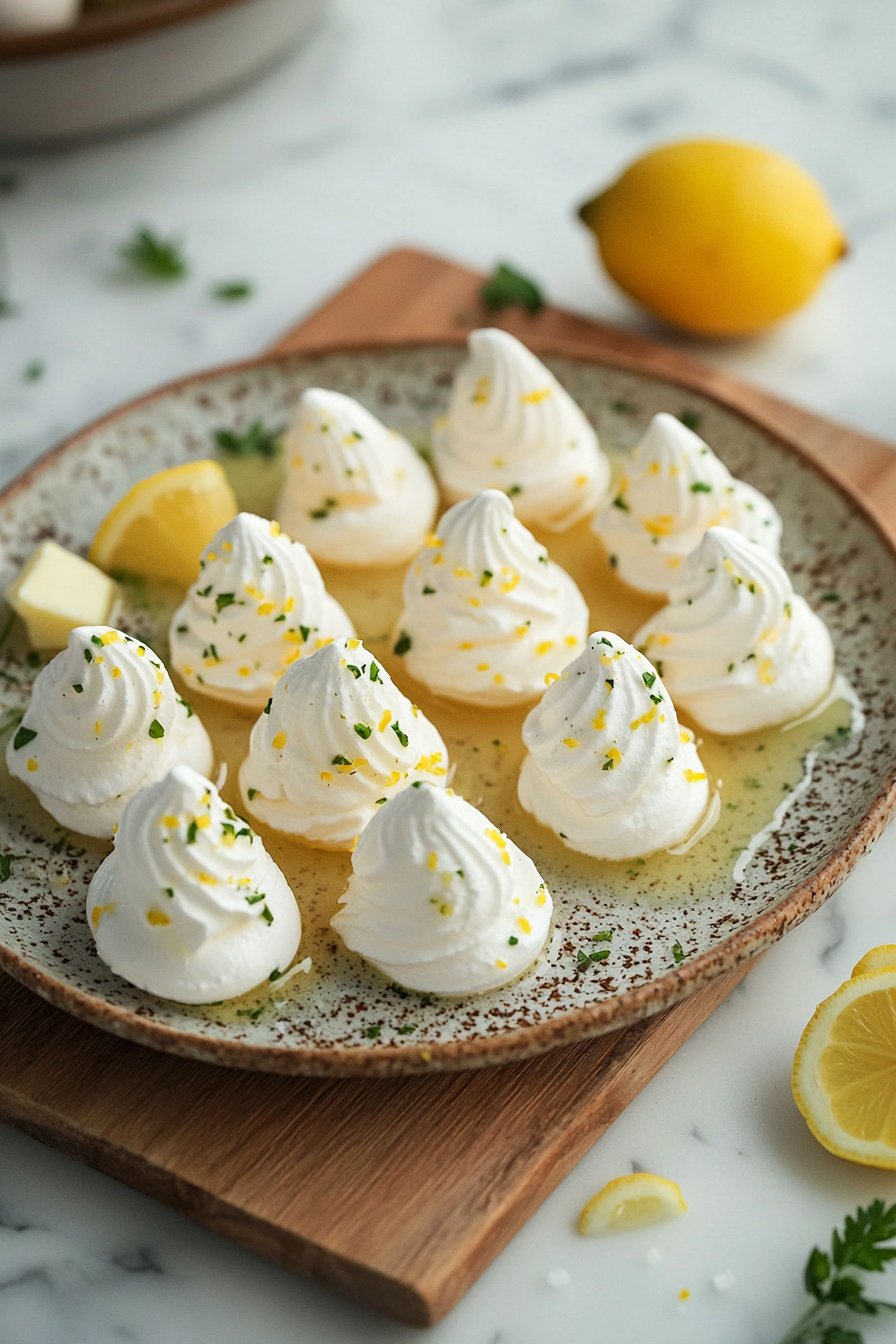 Mini Meringues mit Zitronencreme
