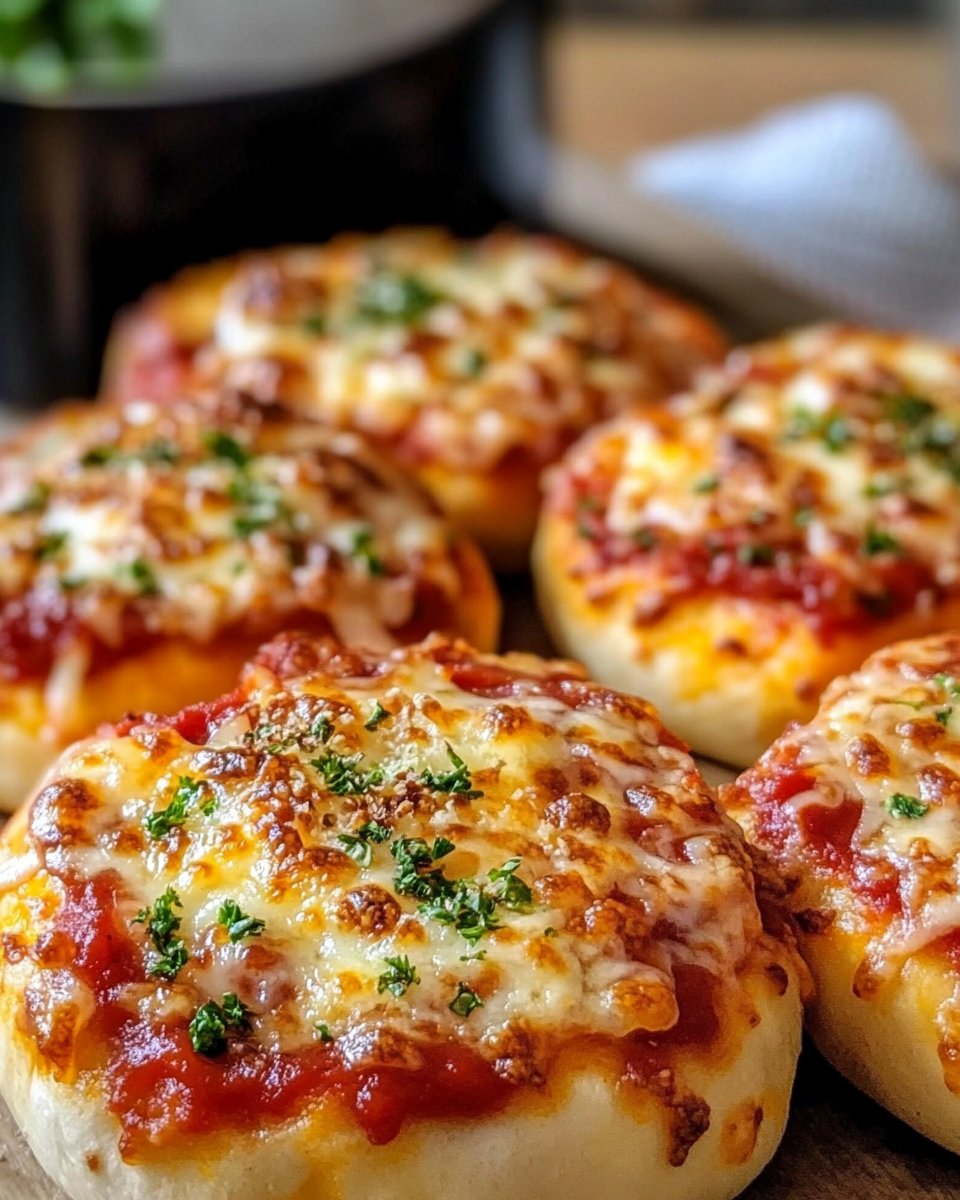 Pizzabrötchen aus dem Airfryer – schnell & knusprig