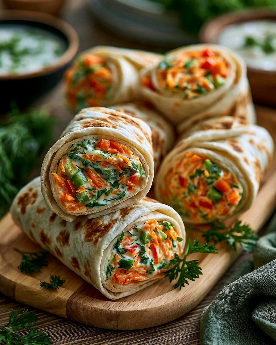 Vegetable Tortilla Roll Ups