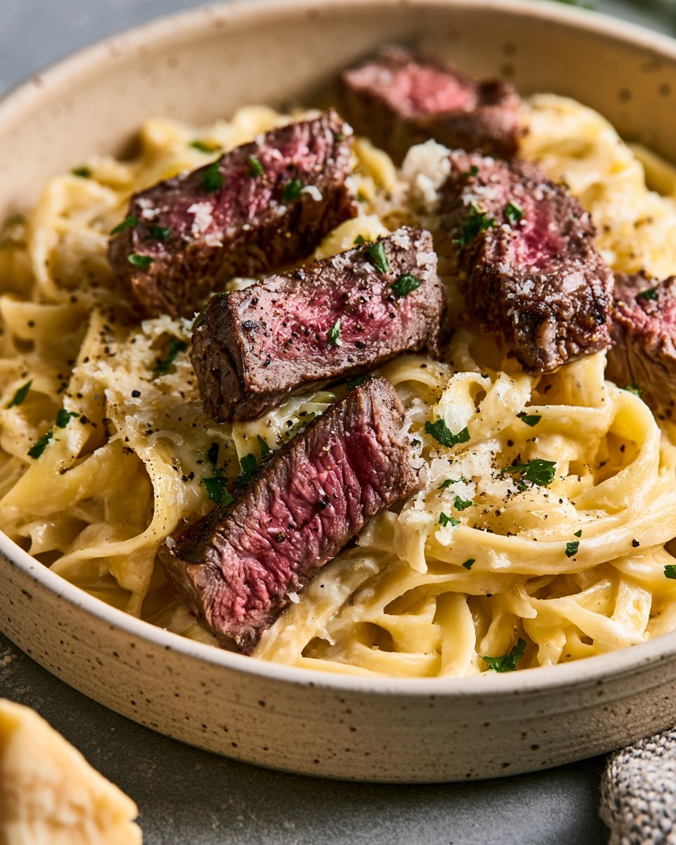 Steak Alfredo