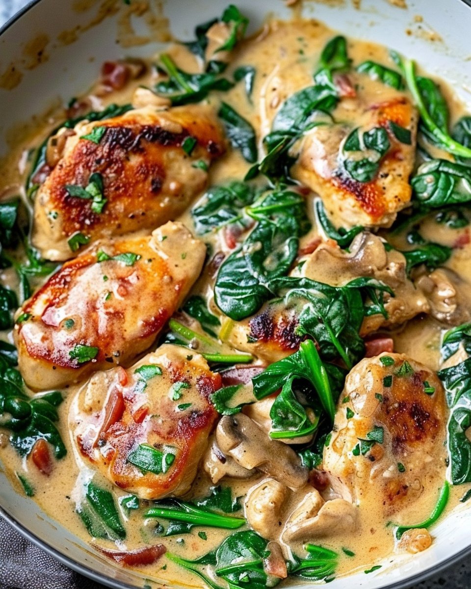 Easy Beef Stroganoff Recipe for The Keto Diet | Low carb recipes with spinach, Chicken and spinach recipes healthy low carb, Creamy tuscan chicken