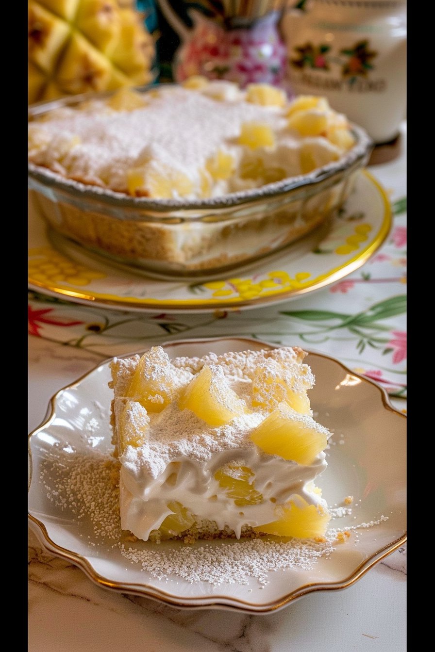 No Bake Pineapple Dream Dessert
