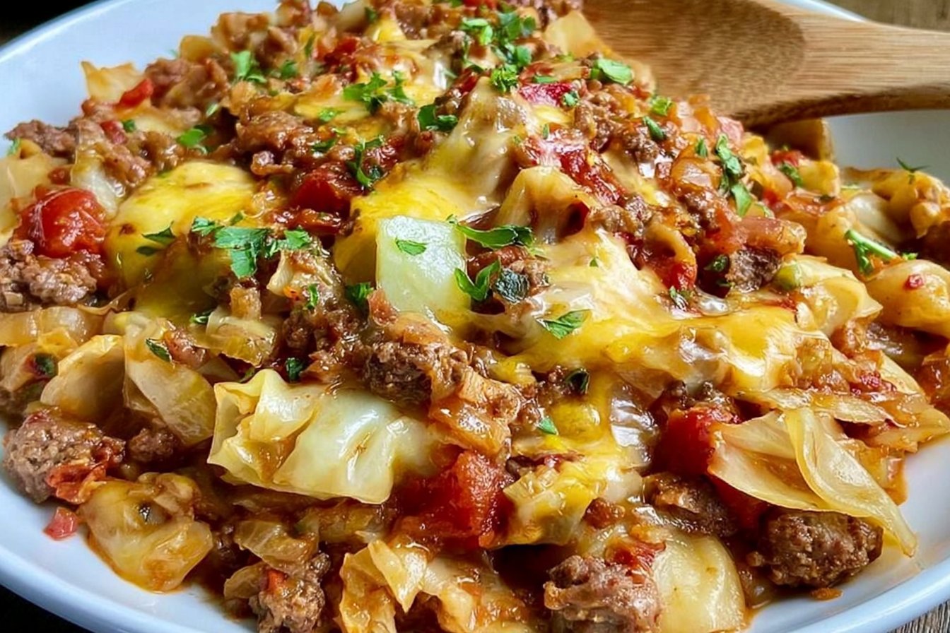 Low Carb Unstuffed Cabbage Casserole