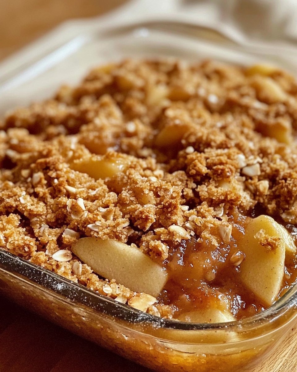 Protein Apfel-Crumble