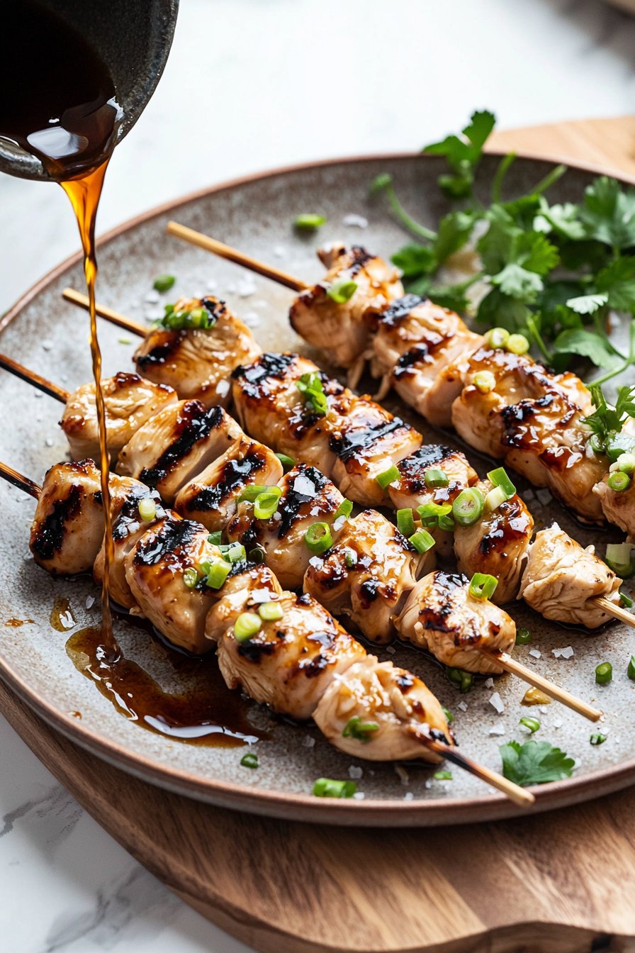 Hähnchen Yakitori Spieße