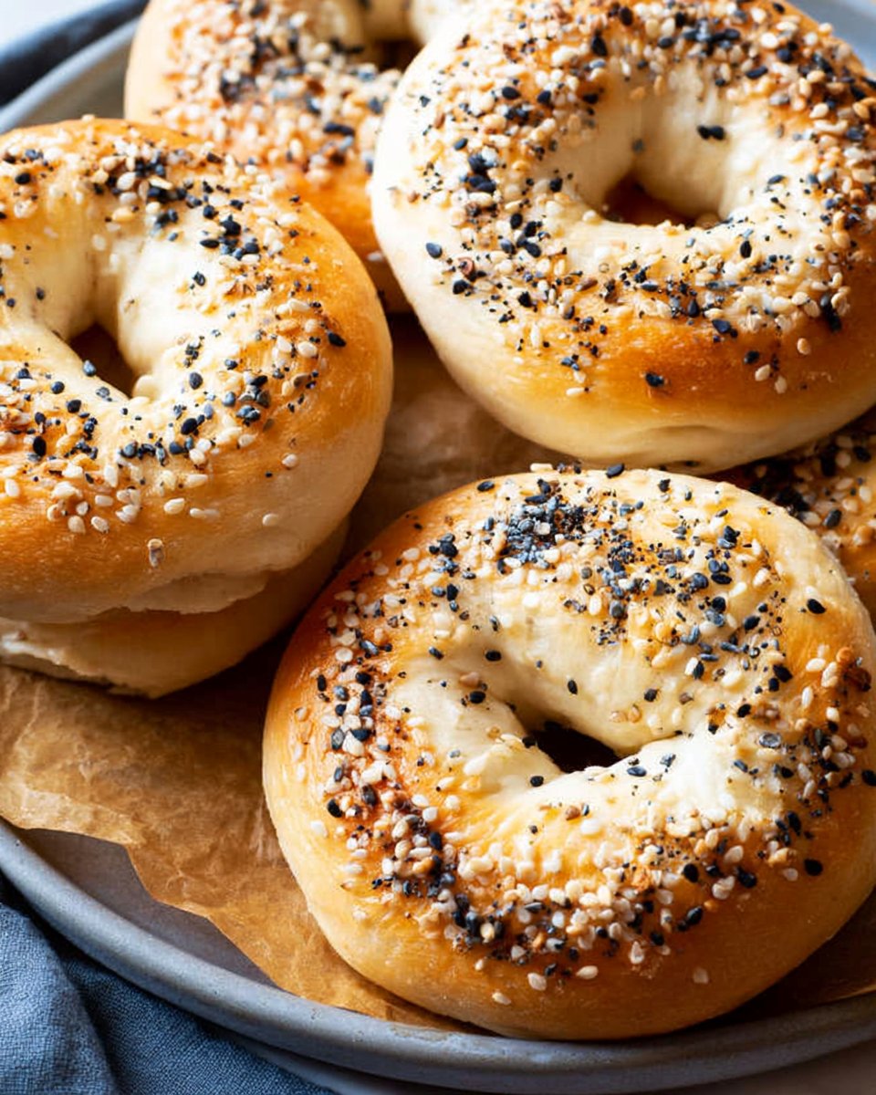 Greek Yogurt Bagels (5 Ingredients)
