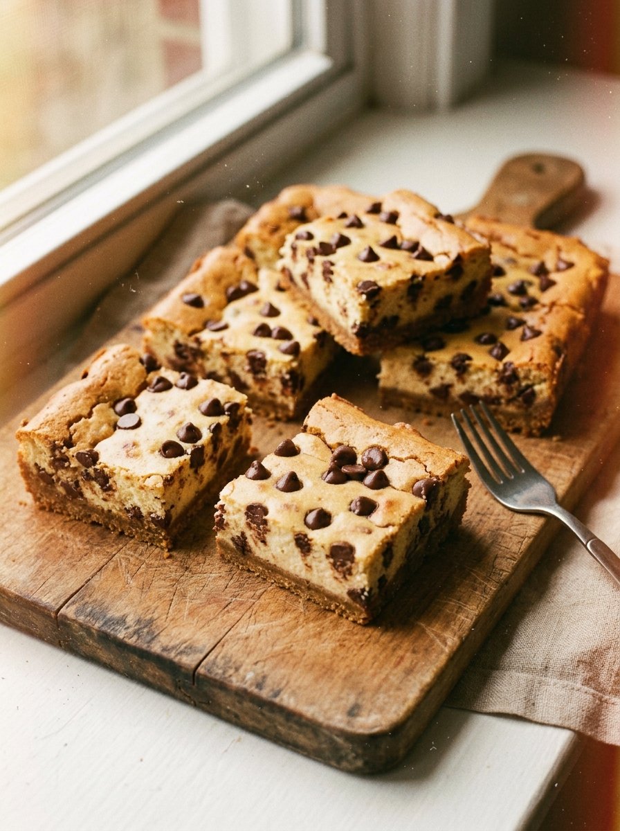 Irresistible Chocolate Chip Cheesecake Bars