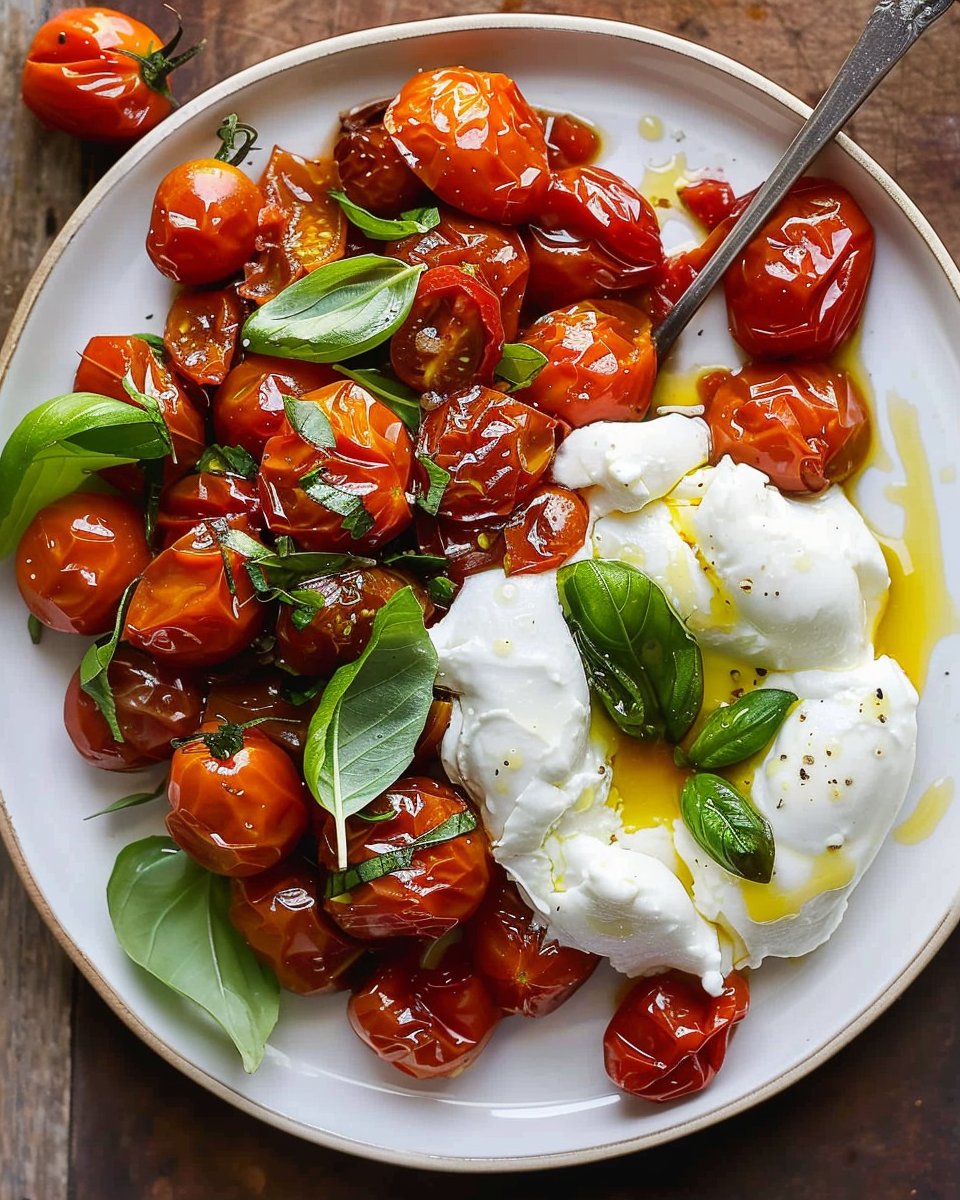 Roasted Tomatoes with Burrata