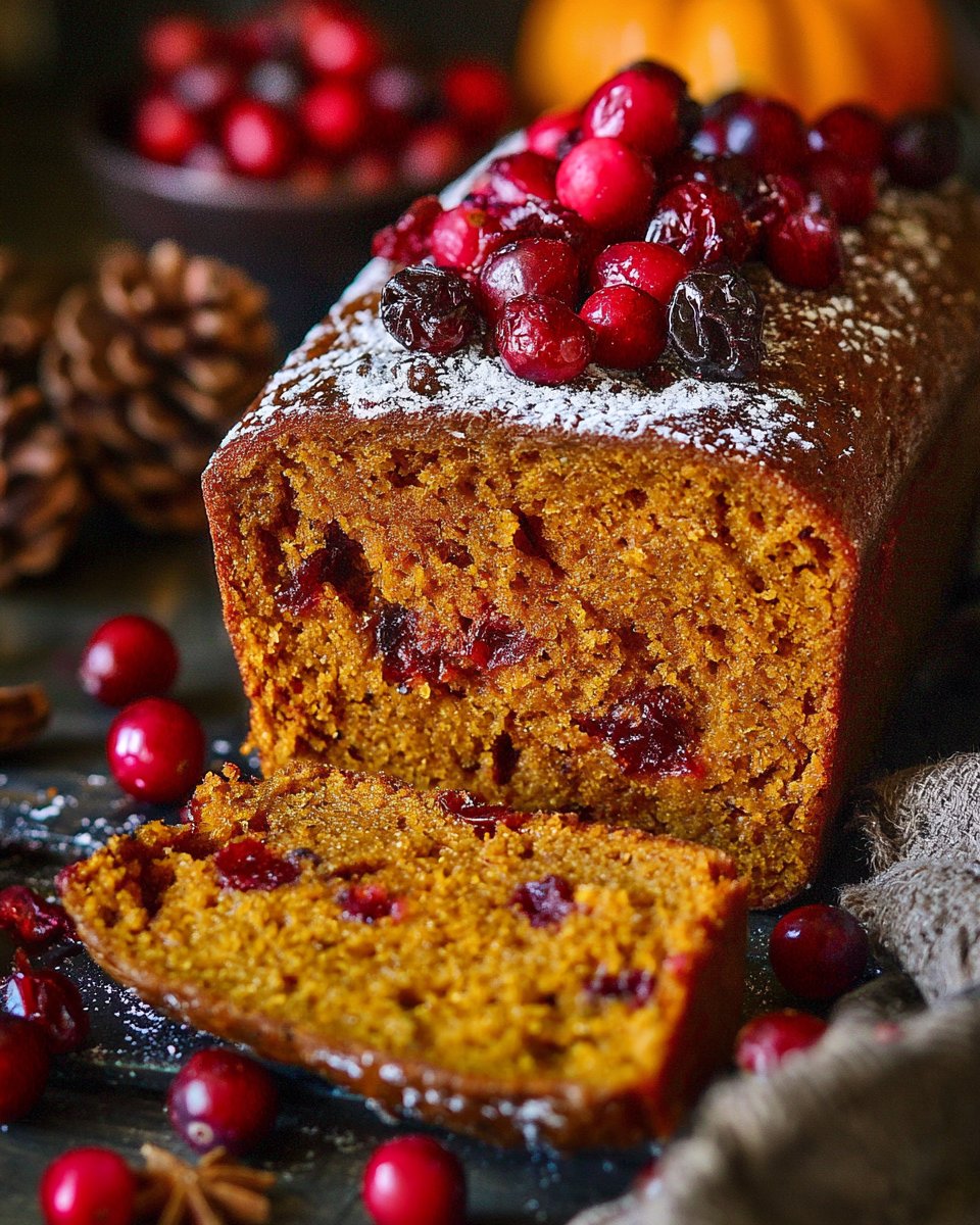 Pumpkin Cranberry Bread