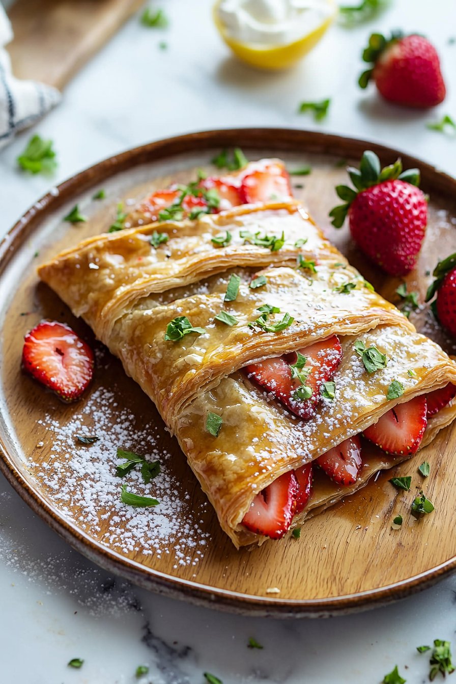 Vegan Strawberry Danish