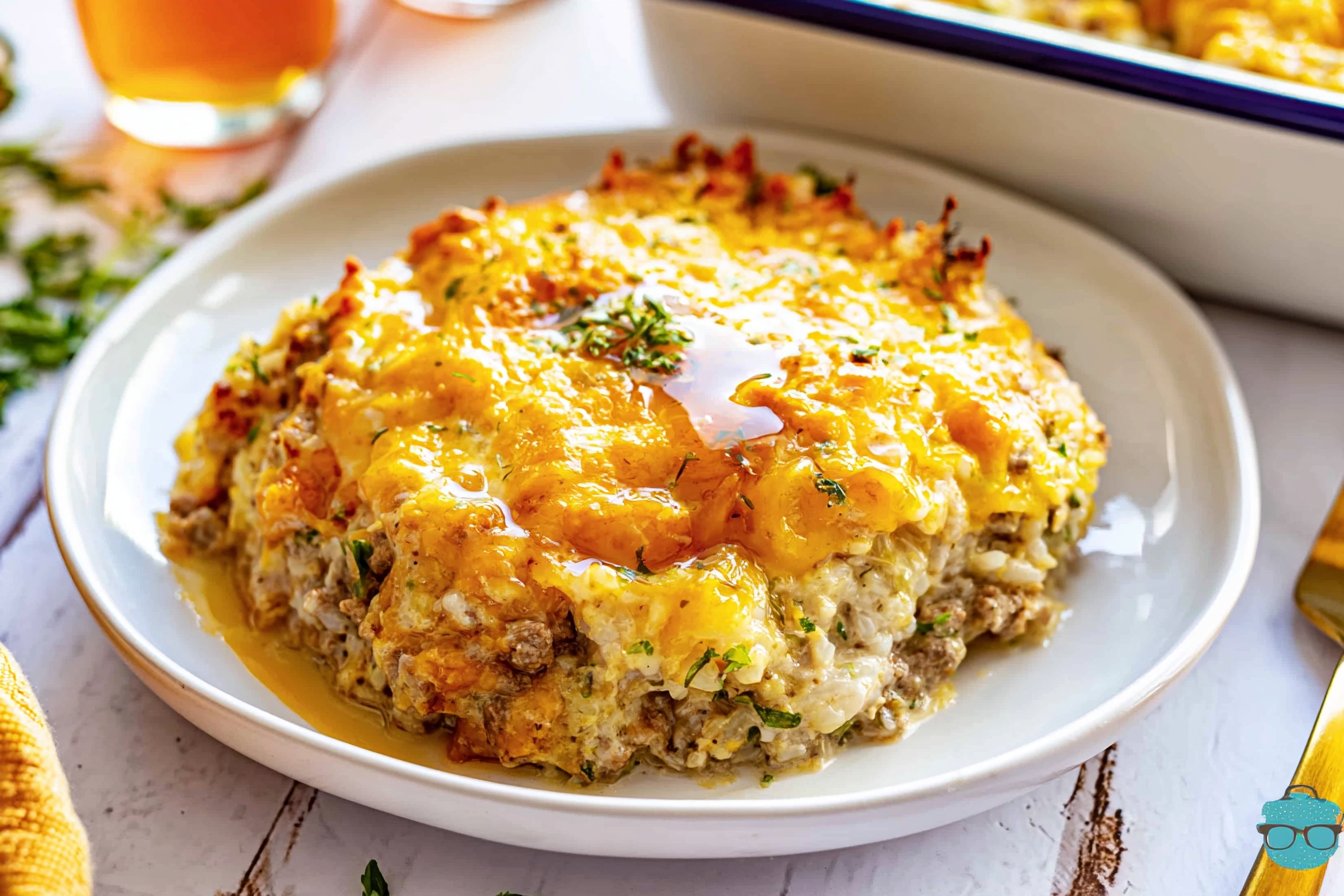 Cheesy Ground Beef and Rice Casserole