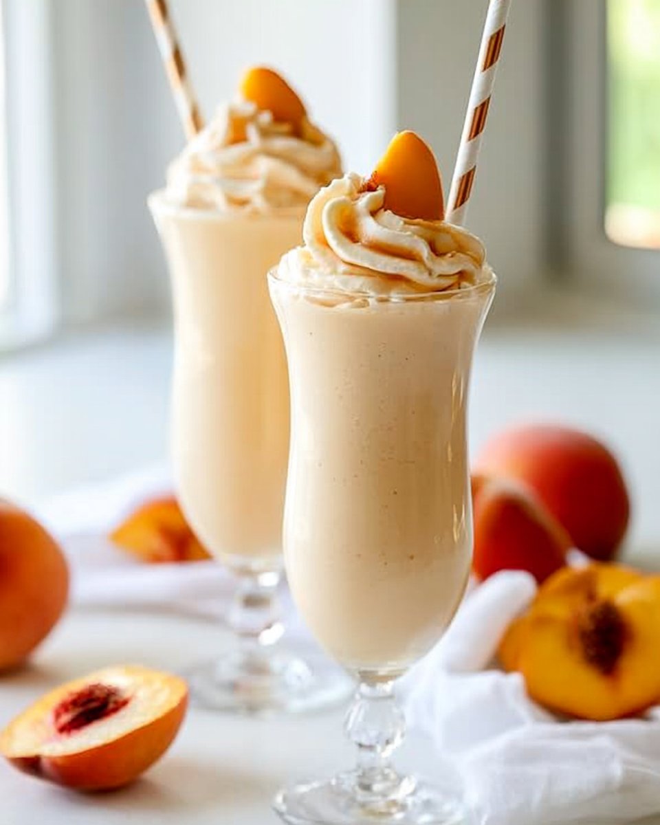 Copycat Chick-Fil-A Peach Milkshake