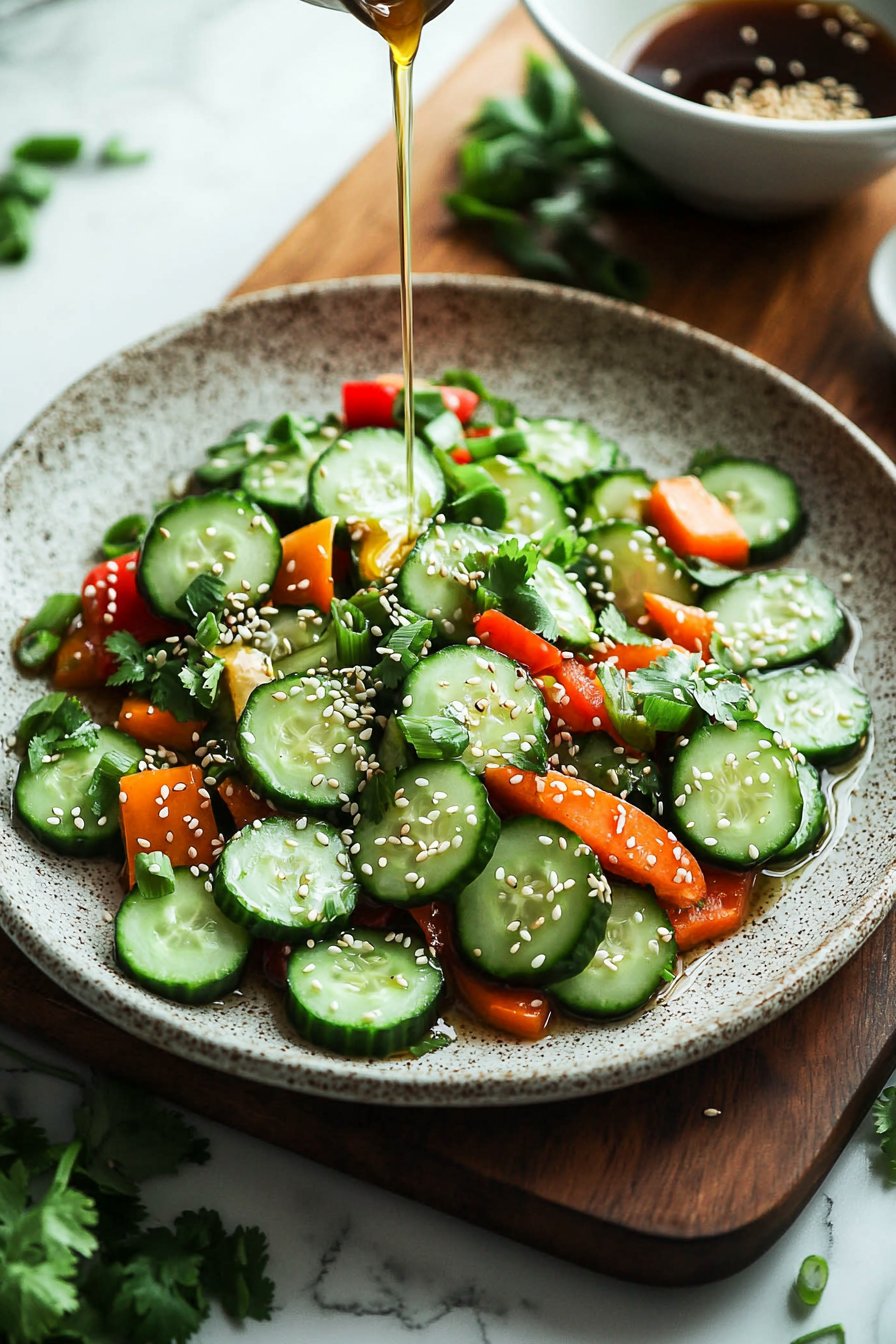 Asiatischer Gurkensalat Meal Prep